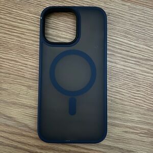 Navy Blue MagSafe Compatible iPhone 14 Pro Max Case